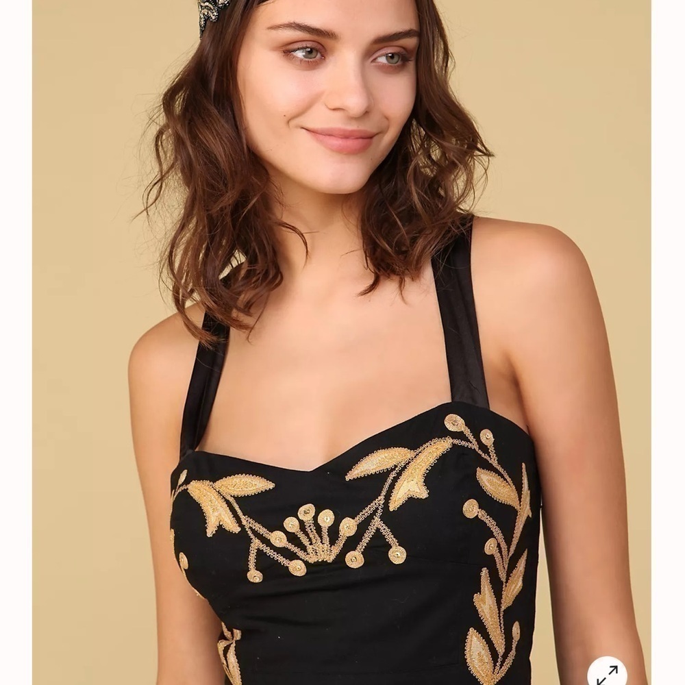 Free People Leaf Motiff Mini Dress - Picture 2 of 15